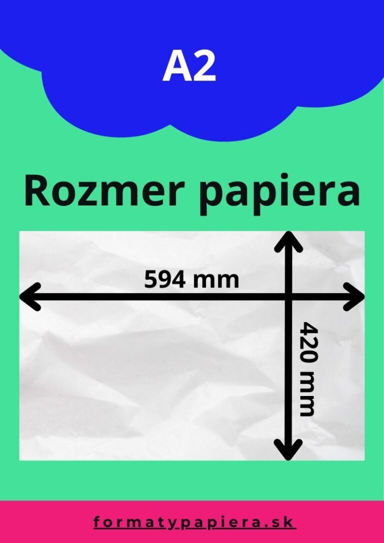 A2 rozmer - veľkosť A2 - Formáty papiera