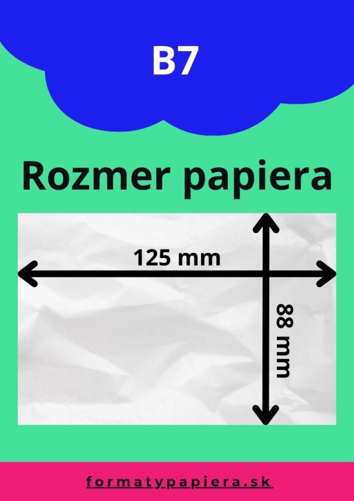 B7 rozmer